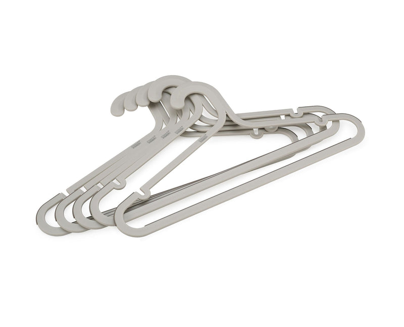 Joseph & Joseph Orderly Anti-Tangle Anti-Slip Garment Hangers, Ecru, 5-pk P2