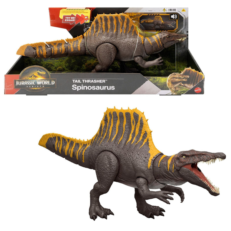 Jurassic World Tail Thrasher Spinosaurus Figure for Ages 3+ R2