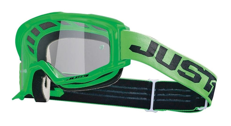 Just1 Vitro Powersports Anti-Fog Scratch-Resistant Goggles, Fluorescent Green G6