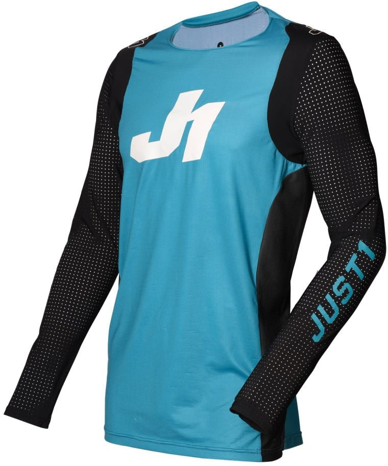 Just1 Youth Flex Motocross Jersey, Blue/Black/White Q0