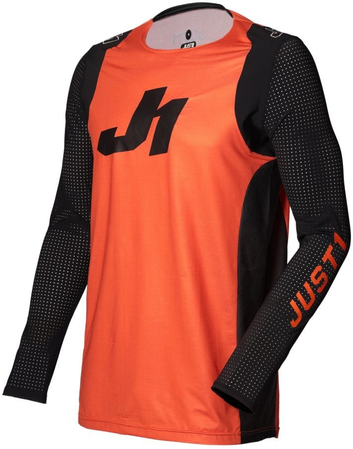 Just1 Youth Flex Motocross Jersey, Orange/Black W2