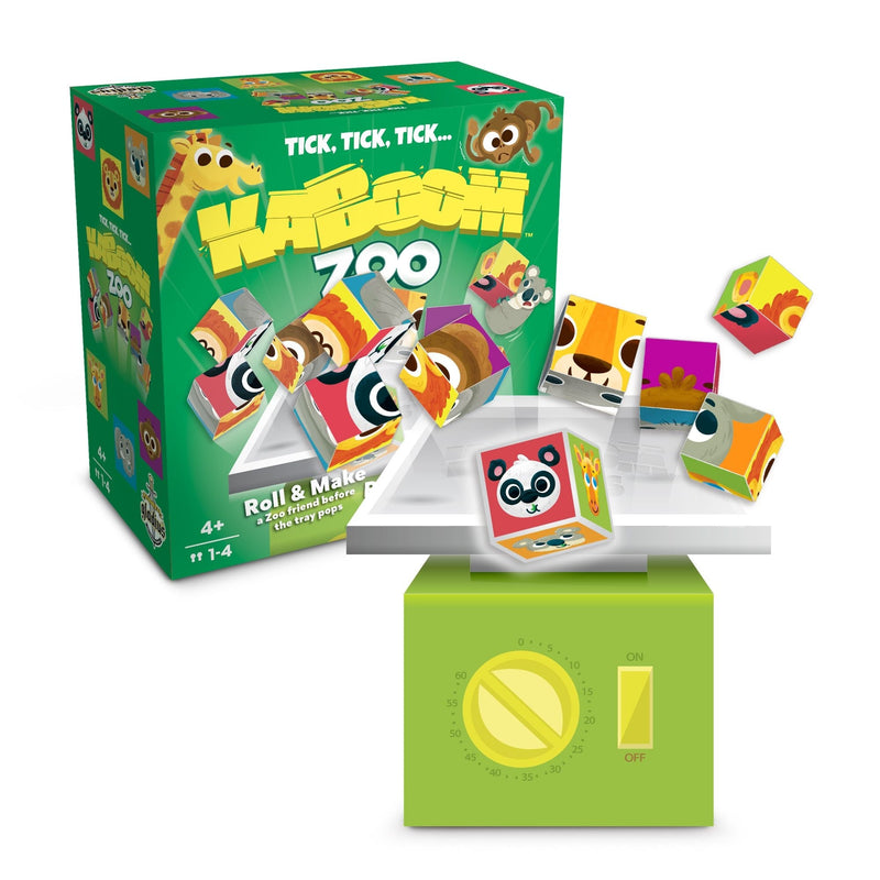 Kaboom Zoo Dice Rolling Game, Ages 4+ Q5