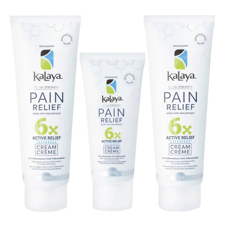 KaLaya 6x Extra Strength Pain Relief Cream, 2 x 120 g + 50 g J2