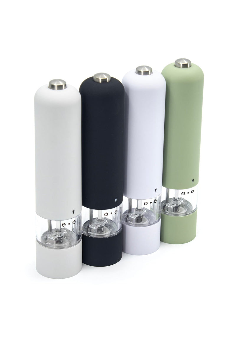 Kamenstein Electric Salt or Pepper Grinder Mill, Adjustable Nozzle, Assorted Colours F1