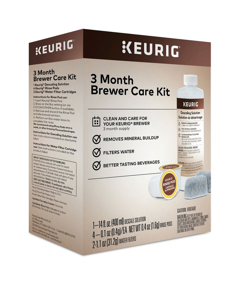 Keurig 3 Month Brewer Maintenance Care Kit I9