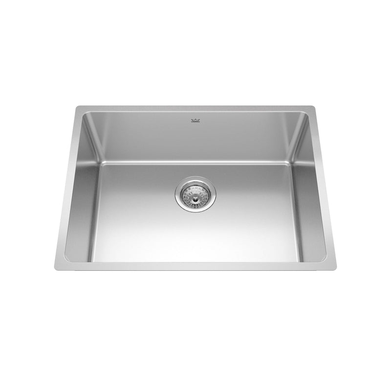 Kindred Brookmore Undermount Single Bowl Kitchen Sink, 24.6-in x 18.1-in x 9-in, Stainless Steel A5