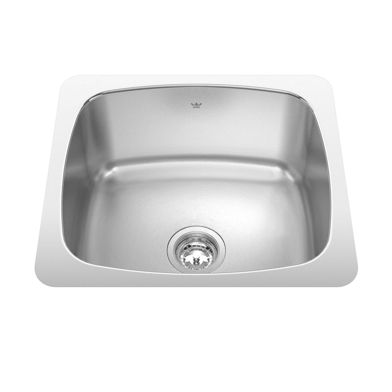Kindred Utility Single Stainless Steel Laundry Sink, 20x18-in D0