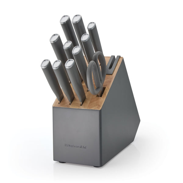 KITCHENAID 12PC CHARCOAL GRAY SELF-SHARPENING SET L1
