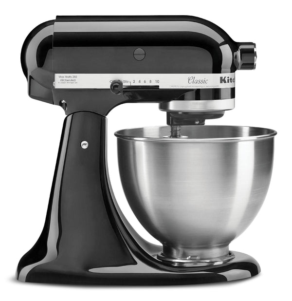 KitchenAid 4.5 Quart Classic Series Tilt-Head Stand Mixer, Onyx Black O1