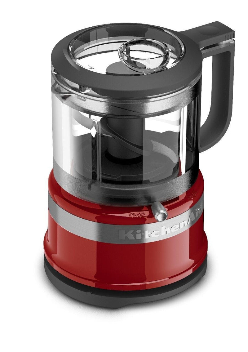 KitchenAid Compact 3.5 Cup Food Chopper/Mini Food Processor with Dishwasher Safe Parts, Empire Red D8
