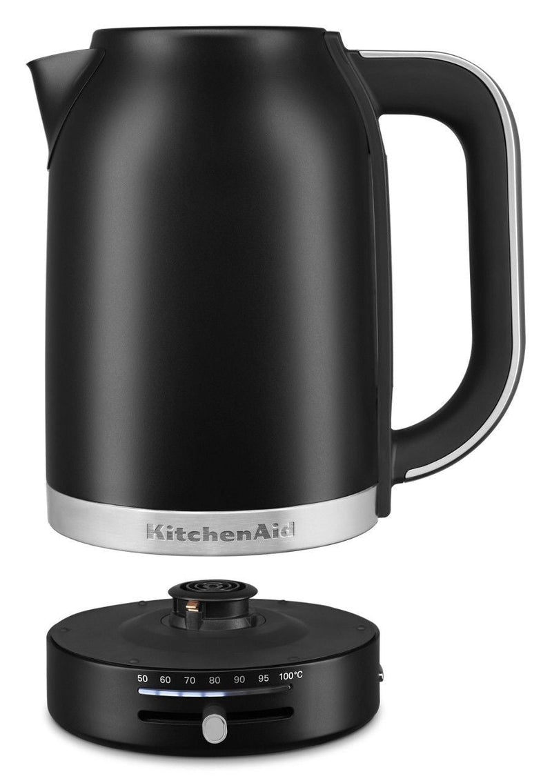 KITCHENAID Electric Kettle with Swivel Base, Matte Black, 1.7-L A0