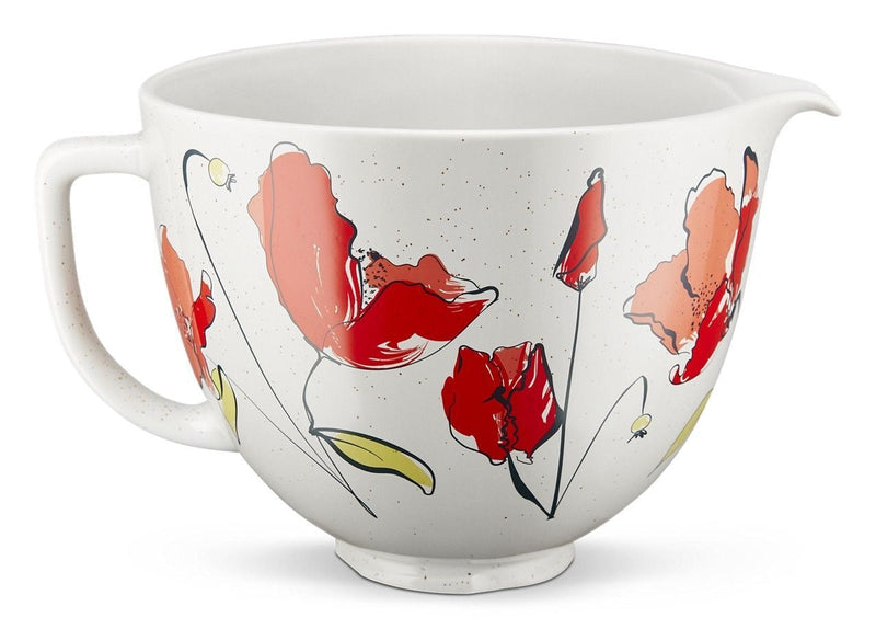 KITCHENAID Microwave/Oven Safe Ceramic Bowl, Poppy T8
