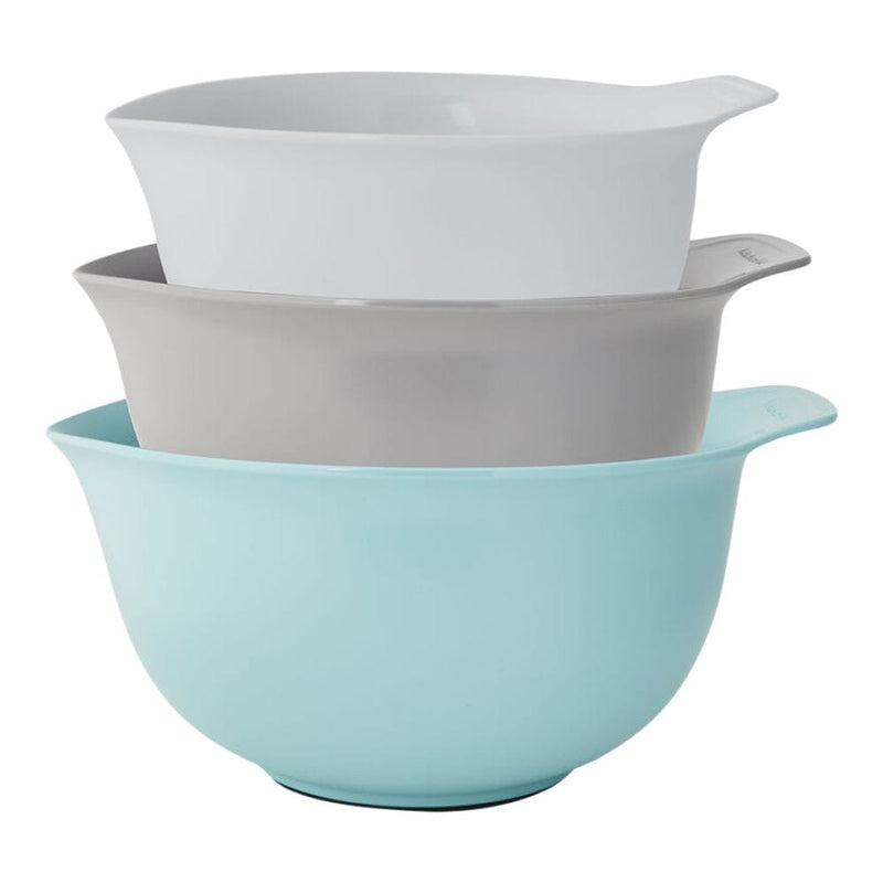 KitchenAid Plastic Mixing Bowl Set with Non-Slip Base, Assorted Sizes, 3-pc C6