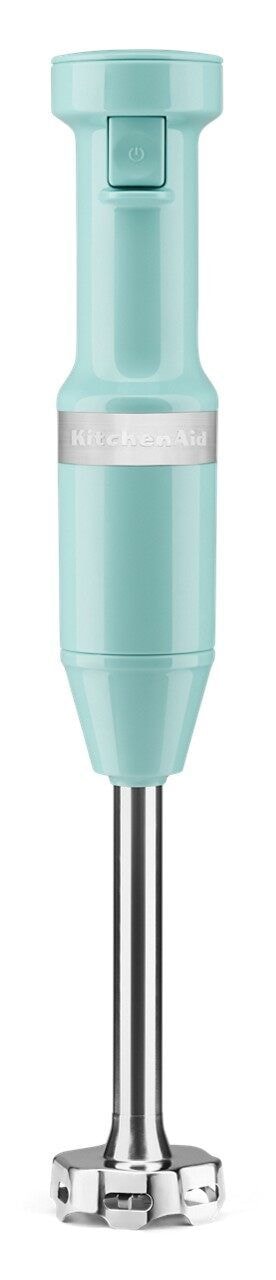 KitchenAid Variable Speed Corded Hand Blender with Blending Jar, Aqua Sky B6
