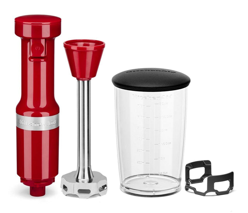 KitchenAid Variable Speed Corded Hand Blender with Blending Jar, Empire Red W4