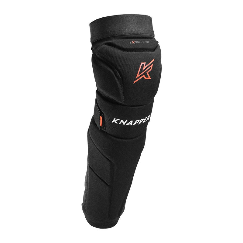 Knapper 555 Dek Hockey Shin Guards, Black, Assorted Sizes D5