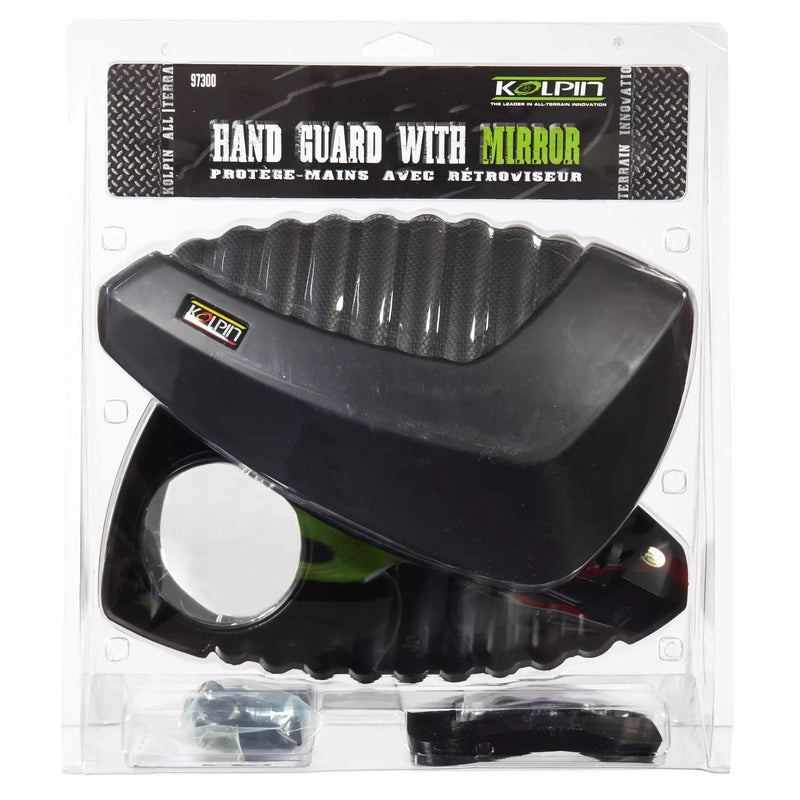Kolpin Universal ATV Hand Guard with Rearview Mirror G8