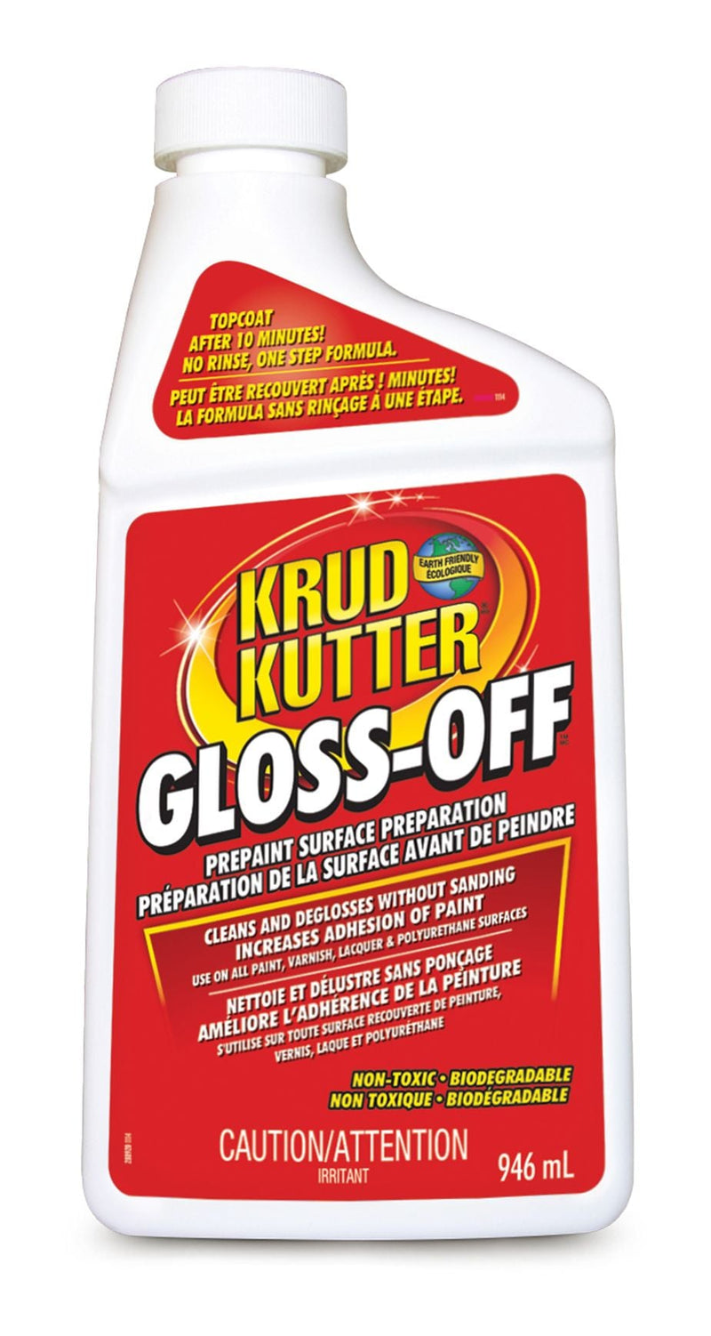 Krud Kutter Gloss-Off Pre-Paint Surface Preparation, Cleaner & Deglosser Without Sanding, 946-mL Z7