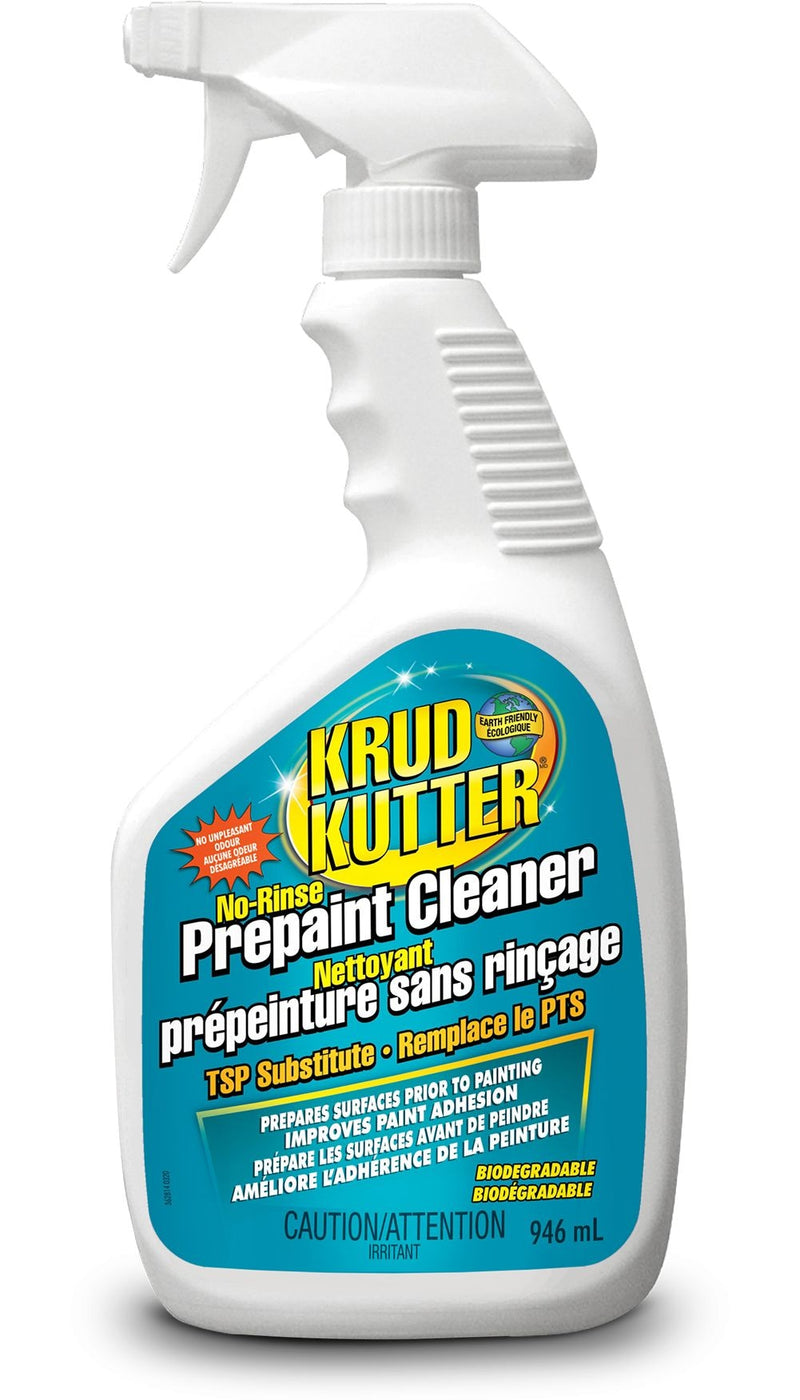 Krud Kutter Prepaint Cleaner, No-Rinse TSP Substitute, Cleans & Deglosses Surfaces 946-mL L4