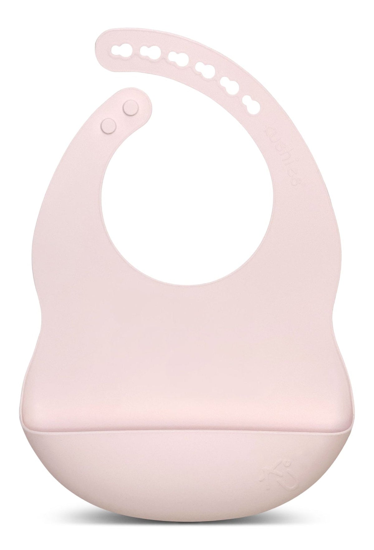 Kushies Silibib Silicone Feeding Bib, Pink
