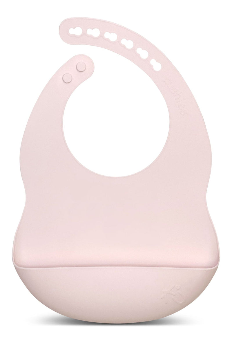 Kushies Silibib Silicone Feeding Bib, Pink O9