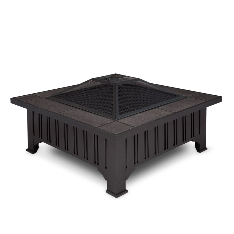 Lafayette Square Wood Burning Fire Pit in Black, 34-in J4