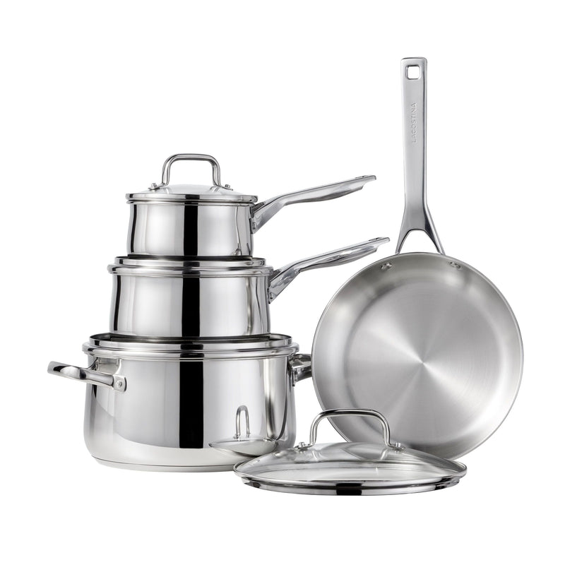 Lagostina Classico Stainless Steel Cookware Set, 8-pc C5