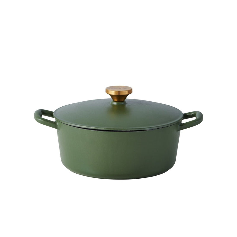 Lagostina Deep Olive Tuscan Enamel/Cast Iron Dutch Oven, 4-qt M3