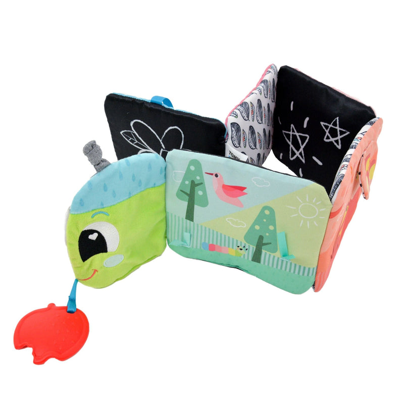 Lamaze Colourful Journey Caterpillar Soft Sensory Toy Book, Bilingual, Ages 6m+ D9