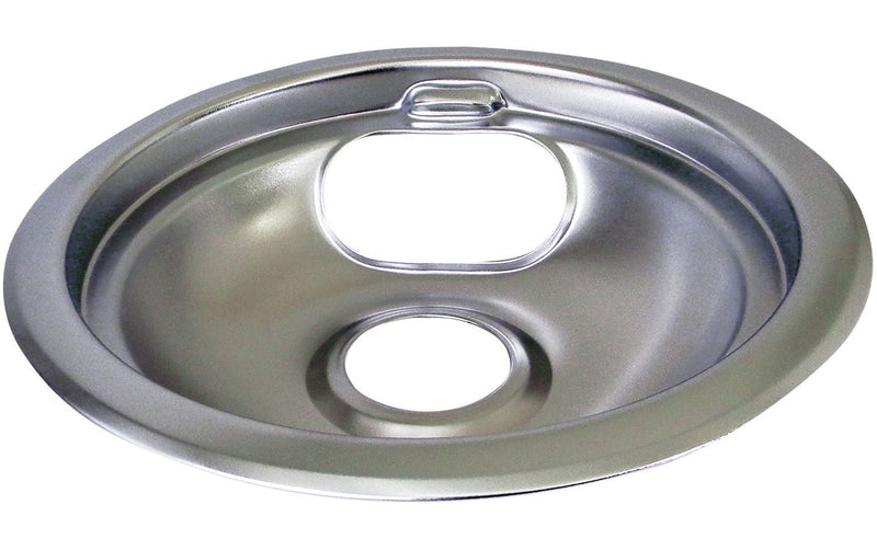 Laser Chrome Drip Pan Shallow Draw, 6-in P0