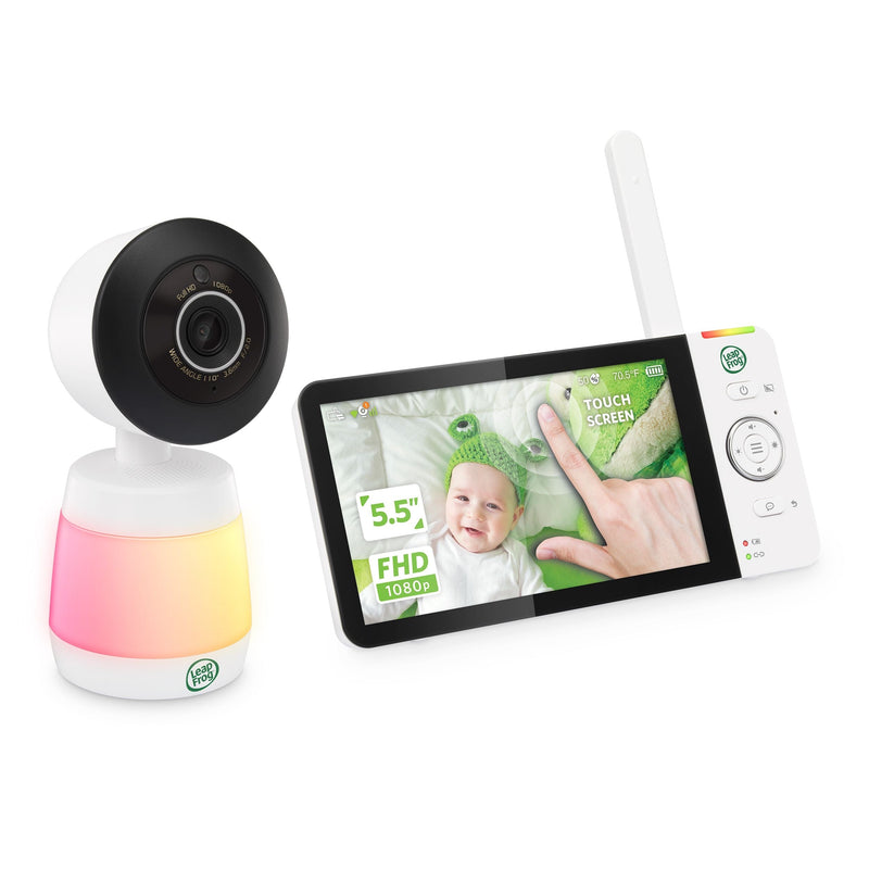 Leapfrog LF2936FHD-Touch Remote Access Pan & Tilt Smart Video Baby Monitor with Colour Night Vision, 5.5-in Screen A1