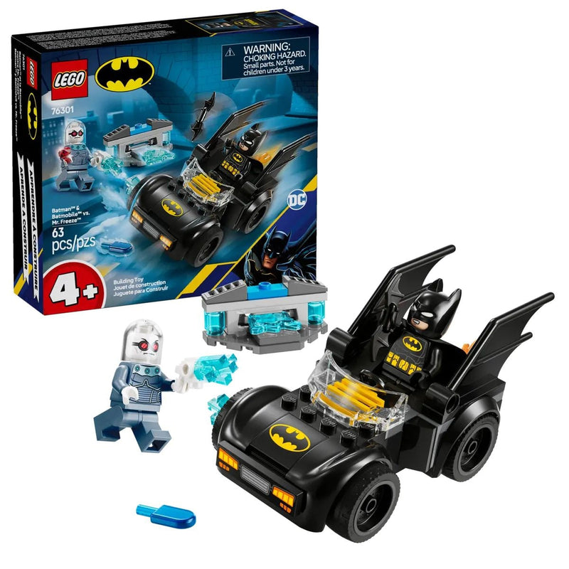 LEGO Batman: Batman & Batmobile vs. Mr. Freeze - 76301, 63-pcs, Ages 4+ V8