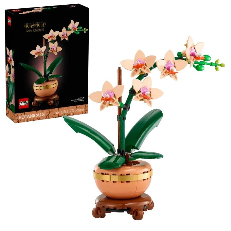 LEGO Botanicals Mini Orchid - 10343, 274-pcs, Ages 18+ H2