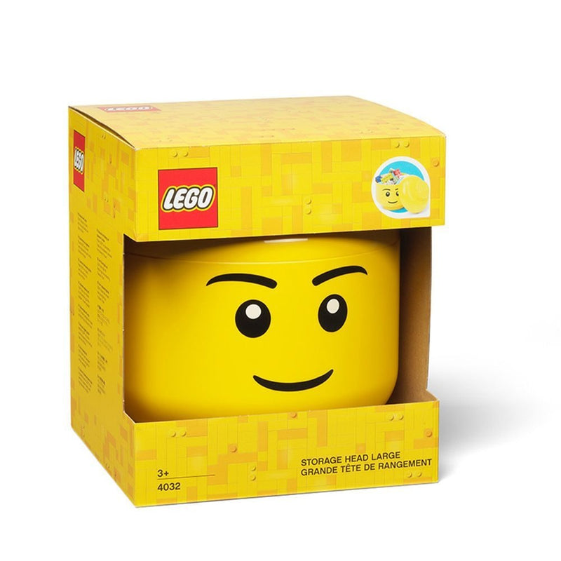 LEGO Boy Head Portable Storage Container for Ages 5+ D2