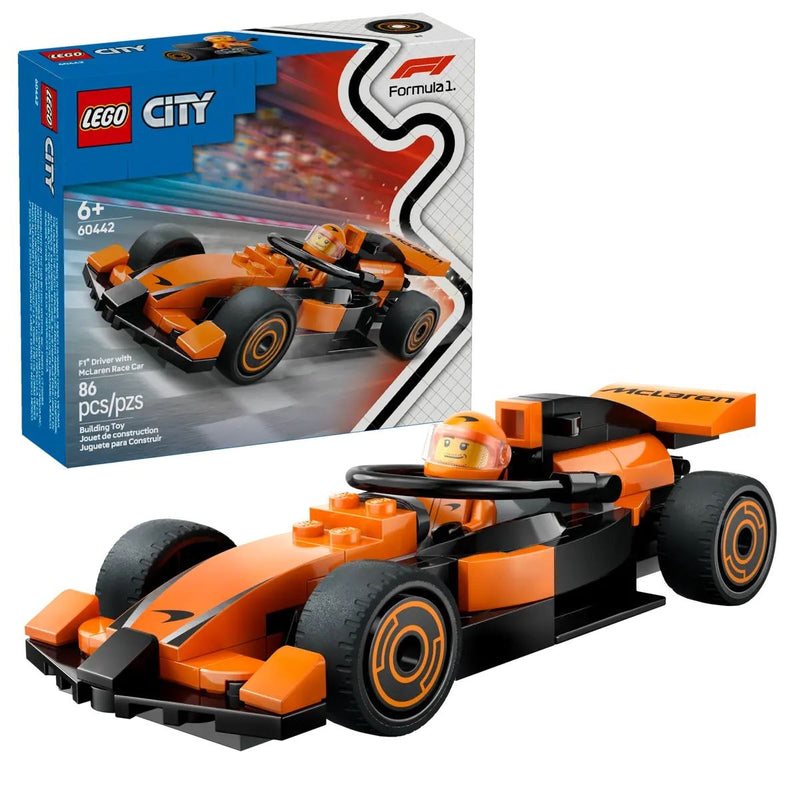 Lego City 60442 F1 Driver with McLaren Race Car, 86-pc Q9