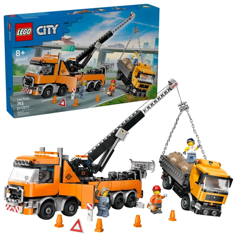 LEGO City Heavy-Duty Recovery Tow Truck with Crane - 60467, 793-pcs, Ages 8+ O8