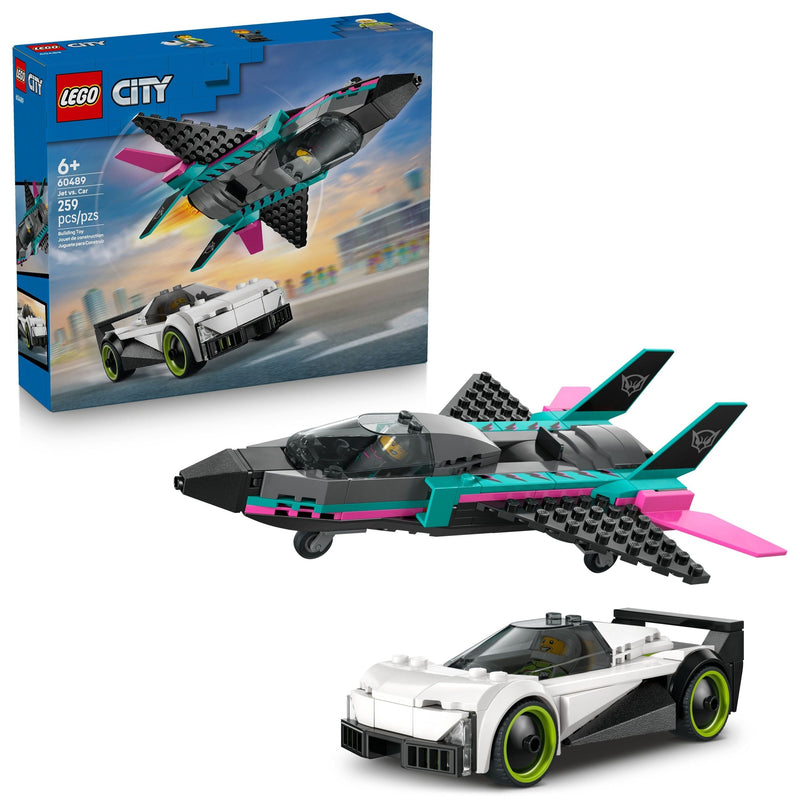 LEGO City Jet Vs. Car Building Set - 60480, 259-pcs, Ages 6+ W9