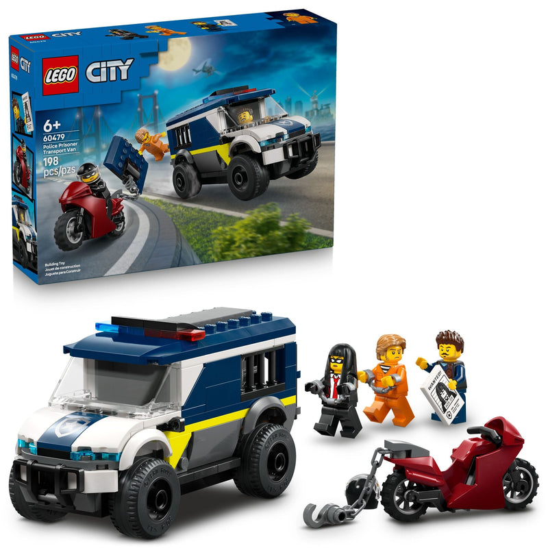 LEGO City Police Prisoner Transport Van Building Set - 60479, 198-pcs, Ages 6+ S6