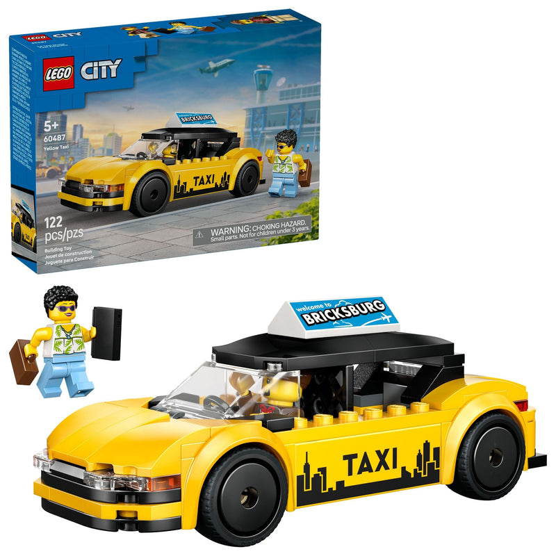 LEGO City Yellow Taxi Building Set - 60487, 122-pcs, Ages 5+ H1