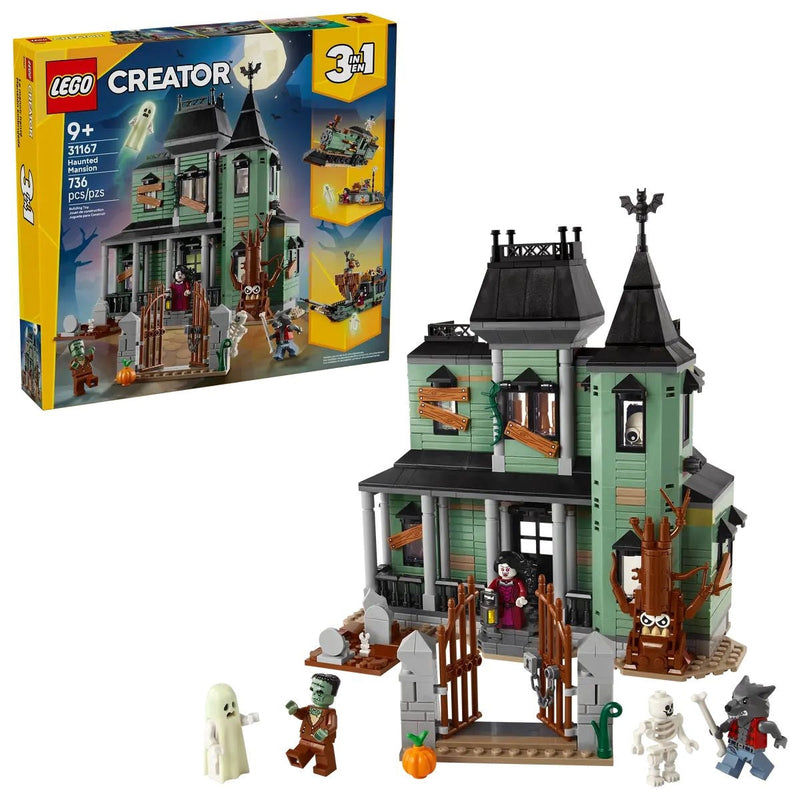 LEGO Creator 3-in-1 Haunted Mansion - 31167, 736-pcs, Ages 9+ T3