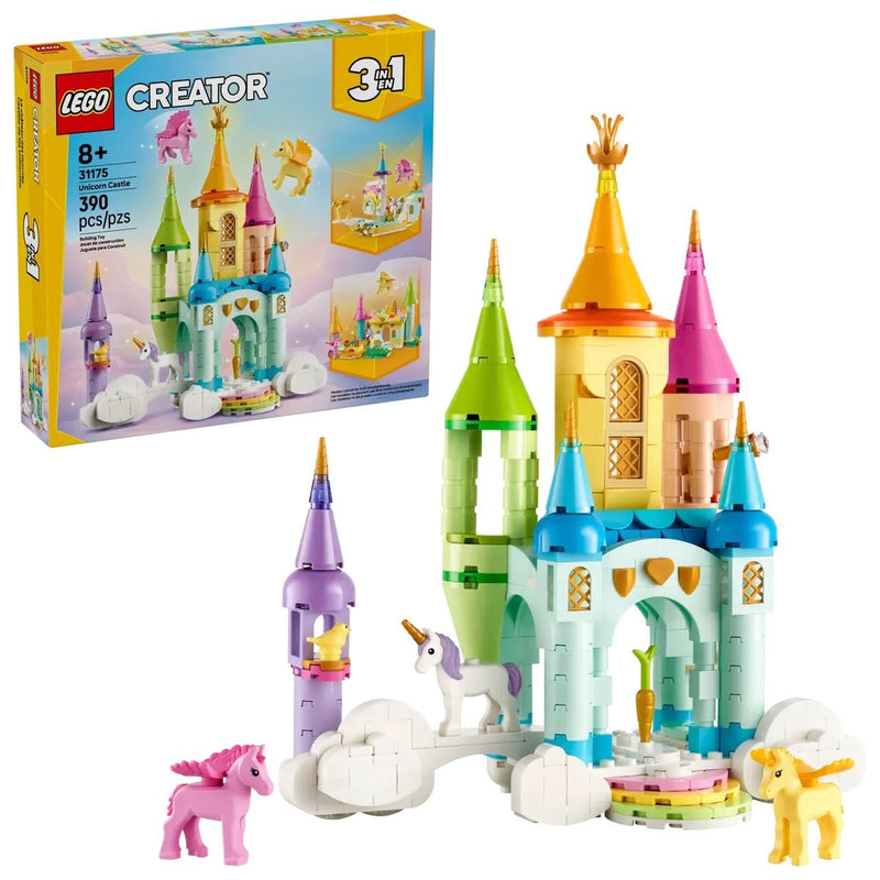 LEGO Creator 3-in-1 Unicorn Castle - 31175, 390-pcs, Ages 8+ J5