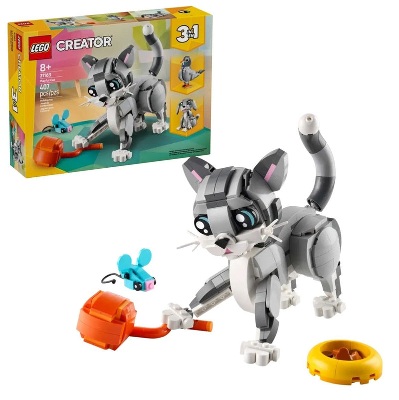 LEGO Creator Playful Cat - 31163, 407-pcs, Ages 8+ G0