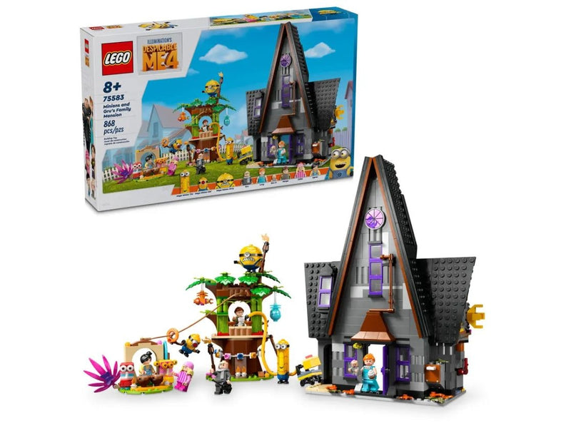 LEGO Despicable Me 4 Minions and Gru's Family Mansion - 75583, 868-pcs, Ages 8+ G5