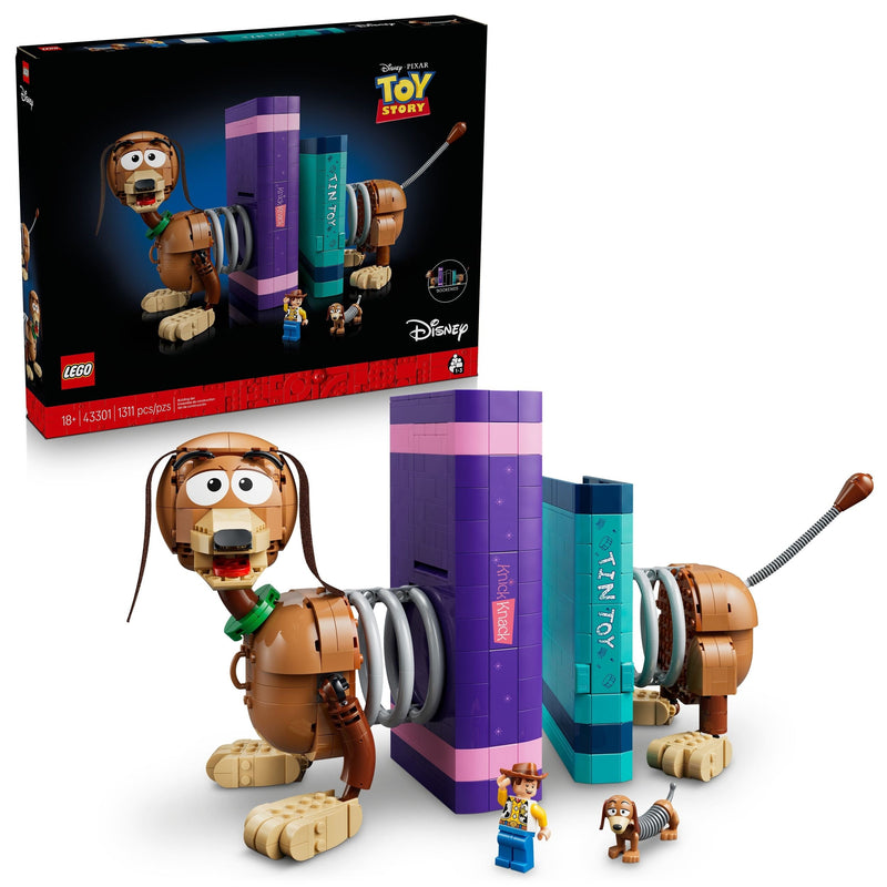LEGO Disney and Pixar Toy Story Slinky Dog Bookends - 43301, 1311-pcs, Ages 18+ D5