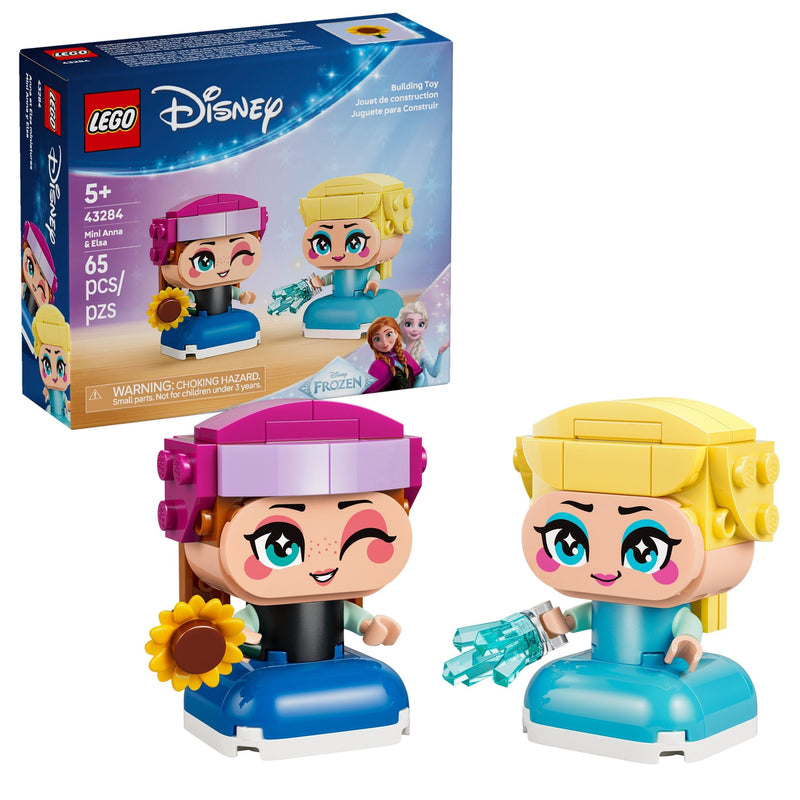 LEGO Disney Animation Mini Anna & Elsa Toy Building Set - 43284, 65-pcs, Ages 5+ K8