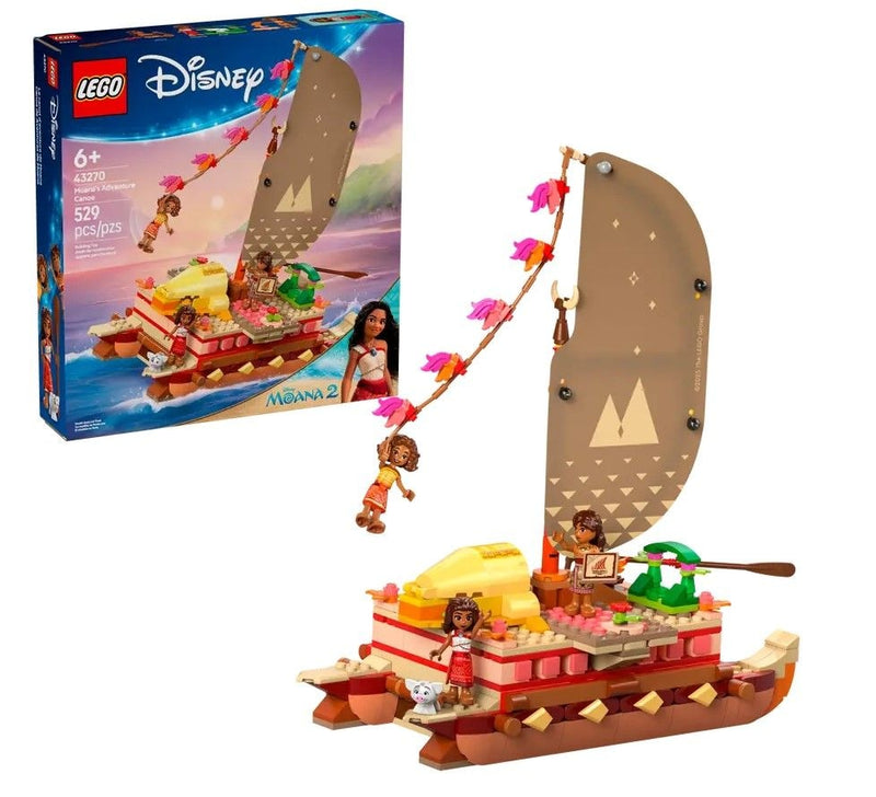 LEGO Disney Princess Moana's Adventure Canoe - 43270, 529-pcs, Ages 6+ T0