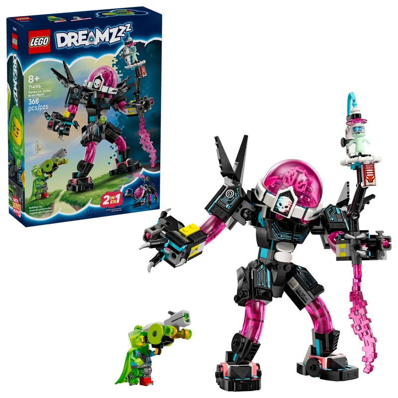 LEGO DREAMZzz Mateo vs. Cyber Brain Mech Robot - 71495, 368-pcs, Ages 8+ E1