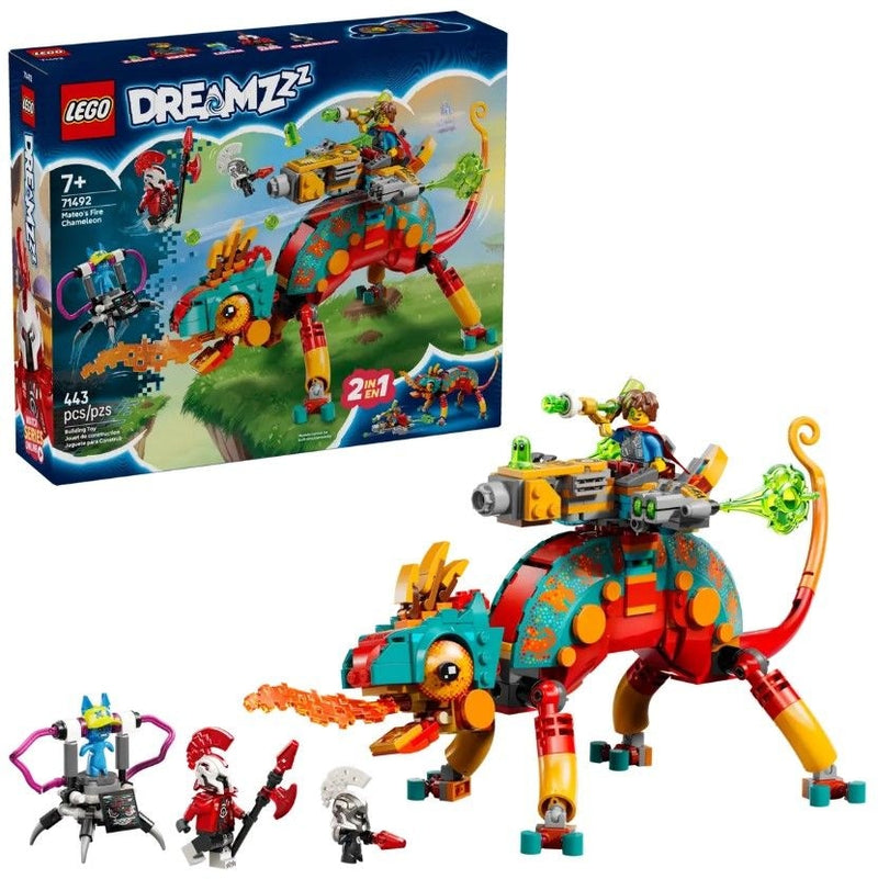 LEGO DREAMZzz Mateo's Fire Chameleon - 71492, 443-pcs, Ages 7+ S0