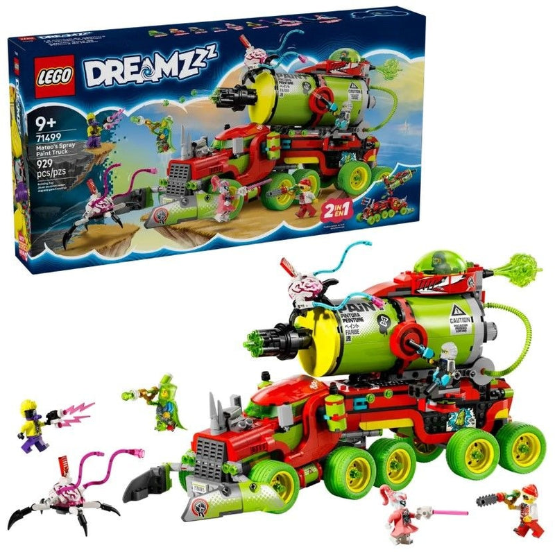 LEGO DREAMZzz Mateo's Spray Paint Truck - 71499, 929-pcs, Ages 9+ T6