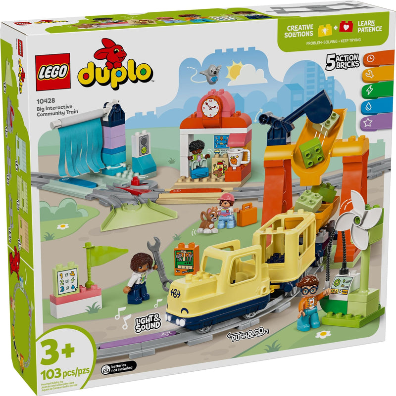 LEGO Duplo Big Interactive Community Train - 10428, 103-pcs, Ages 3+ Y8